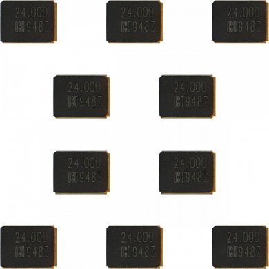 BG6240000F4 10x Cristal Xtal 24Mhz 18PF/20PPM SMD 3.2x2.5mm
