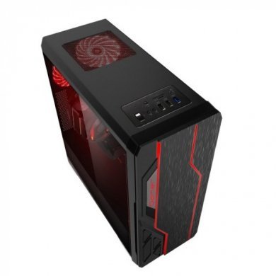BG-009P BLUECASE GABINETE GAMER PRETO LEDS RGB