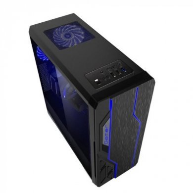 BG-009P BLUECASE GABINETE GAMER PRETO LEDS RGB