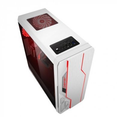 BG-009W Bluecase Gabinete Gamer Branco LEDs RGB