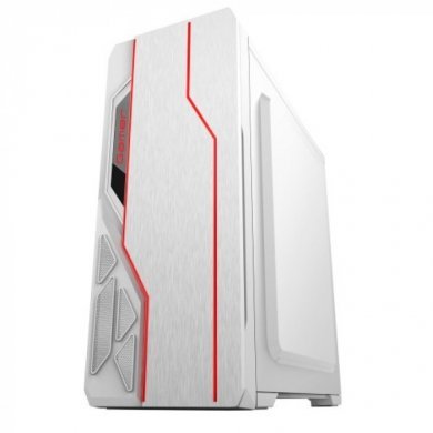 BG-009W Bluecase Gabinete Gamer Branco LEDs RGB