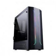 Bluecase Gabinete Gamer BG-011 Preto USB 3.0 Mid Tower com Lateral em Acrílico (Fans/ventoinhas não inclusas)