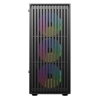 BG-062 Bluecase gabinete gamer Zion PRO ATX 4x fans rainbow preto