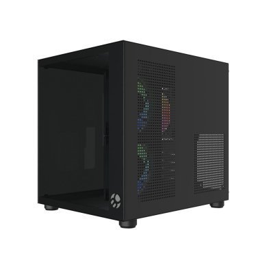 BG-064-BK Bluecase gabinete gamer Pure PRO com 3x fans rainbow preto