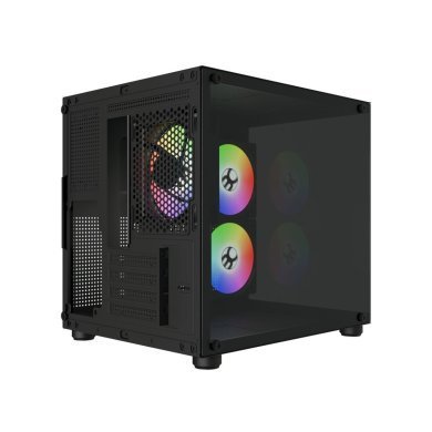 BG-064-BK Bluecase gabinete gamer Pure PRO com 3x fans rainbow preto