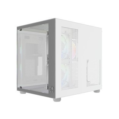 BG-064-WH Bluecase gabinete gamer Pure PRO com 3x fans rainbow branco