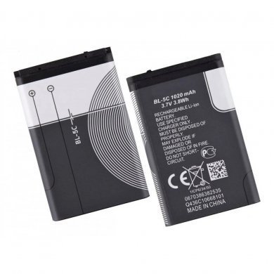 BL-5C Bateria Compativel NOKIA 3.7v 1020mAh 3.8Wh