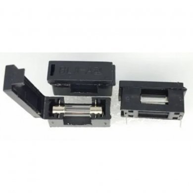 Kit 25x porta fusivel de vidro 5x20mm para PCB