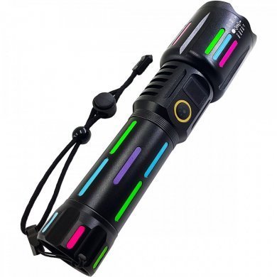 BM-8541 Lanterna tática LED canhão recarregável USB-C