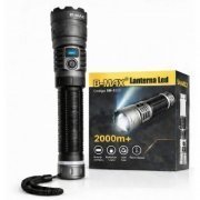 B-MAX lanterna tatica sabre de luz super brilho recarregáve USB-C, power bank USB-A