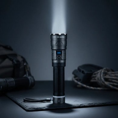 BM-8553 B-MAX lanterna tatica sabre de luz super brilho recarregável