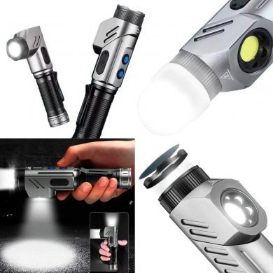 BM-8554 B-MAX lanterna tática LED resistente a agua 30W recarregável