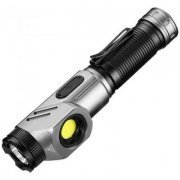 B-MAX lanterna tática LED resistente a agua 30W recarregáv 2 LEDs, rotação 90 graus, imã na ponta