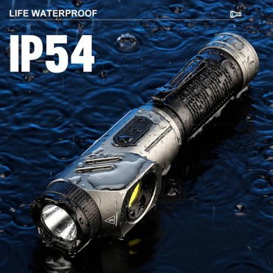 BM-8554 B-MAX lanterna tática LED resistente a agua 30W recarregável