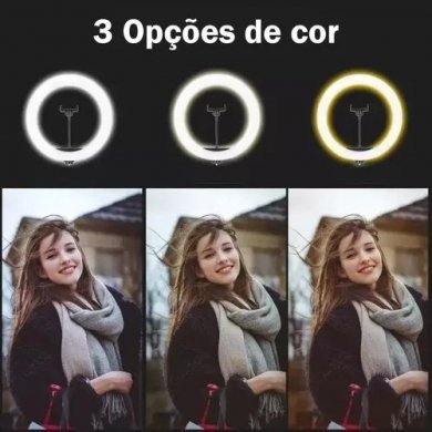 BM-L04 Ring Light LED 12 polegadas com tripé 2.1 metros