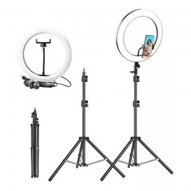 BM-L04 Ring Light LED 12 polegadas com tripé 2.1 metros