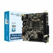 Placa Mãe Bluecase H61 para Intel LGA 1155 DDR3 1600MHz, LAN 10/100, USB 2.0, VGA/HDMI
