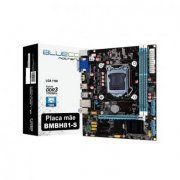 Bluecase Placa Mãe H81 para Intel LGA1150 DDR3 1600MHz, LAN 10/100/1000, USB 3.0, VGA/HDMI/DVI