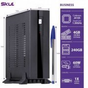 Skul Mini Computador Business B100 INTEL CELERON QUAD CORE J4105 1.50GHZ 4GB DDR4 SODIMM SSD 240GB 1X PORTA SE