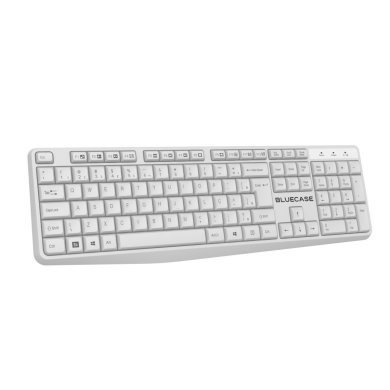 BMTW01 Bluecase kit mouse teclado sem fio 2.4GHz ABNT2 USB branco