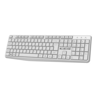 BMTW01 Bluecase kit mouse teclado sem fio 2.4GHz ABNT2 USB branco