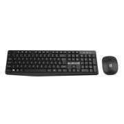 Bluecase kit mouse teclado sem fio 2.4GHz ABNT2 USB preto Alimentado a pilha