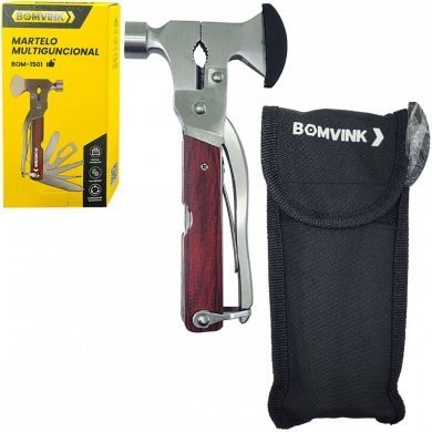 BOM-1501 Bomder martelo multifuncional 15 em 1 com bainha