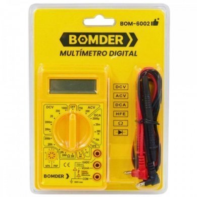 BOM-6002 Bomder Multímetro digital 750VCA CATII AC e DC