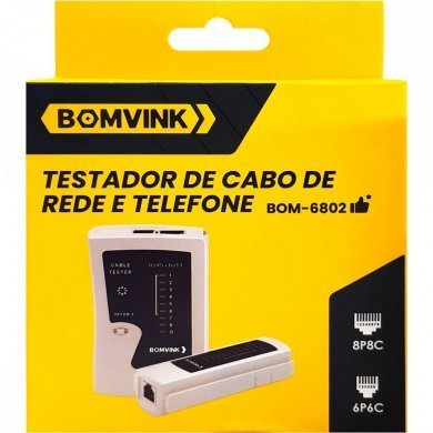 Testador de Cabos de Rede  RJ45 RJ11 e RJ12