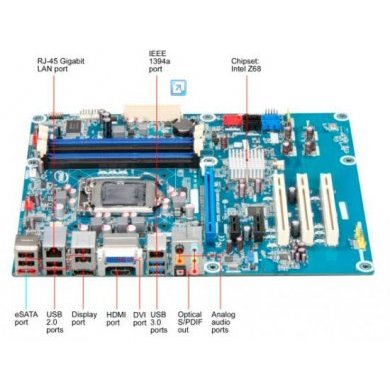 BOXDZ68DB Motherboard Intel LGA1155 Core i7 i3 i5