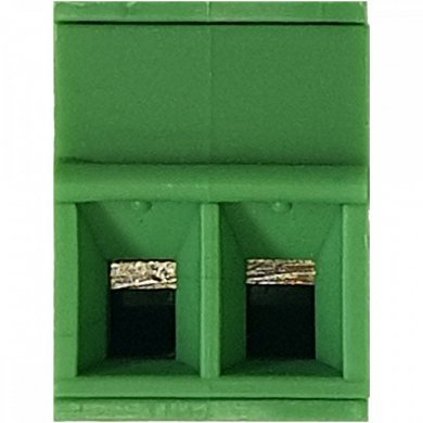 BR7F2-02 Borne plug KRE 2 vias fêmea verde (Kit 10x und)