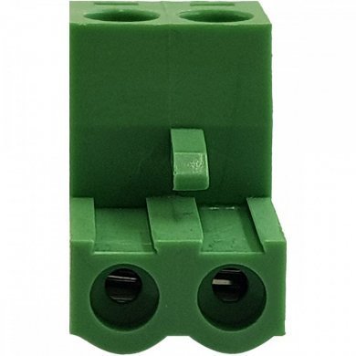 BR8F1-02 Borne plug KRE 2 vias fêmea verde (Kit 5x unidades)