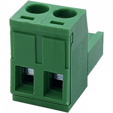 BR8F1-02 Borne plug KRE 2 vias fêmea verde (Kit 5x unidades)