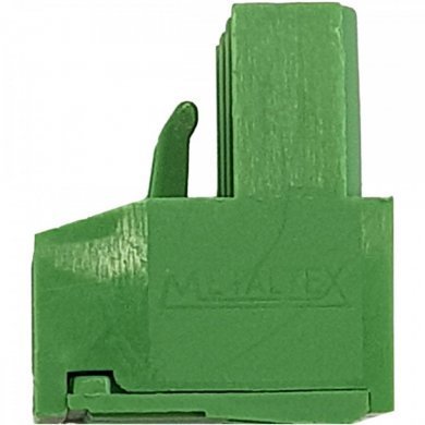 Borne plug KRE 3 vias fêmea verde (Kit 5x unidades)