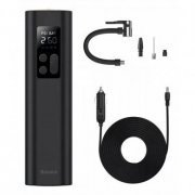 Baseus compressor de ar portátil Bomba inflável digital para carro, bicicleta, barco e bola - Até 150PSI