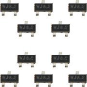 10x Transistor Mosfet BSH203 WJ8 P-Ch 30V 470mA SOT23 marcação de lote no componente WJ8