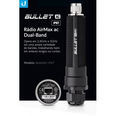 BULLETAC-IP67 Ubiquiti Bullet Dual Band AC Titanium AirMax