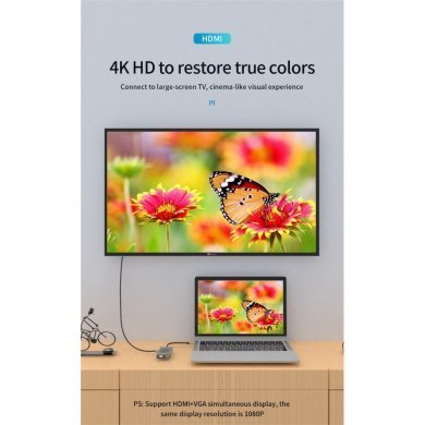 BX14W Seasun DOCKSTATION 14 EM 1 / 1X USBC 2X HDMI