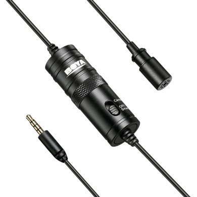 BY-M1 BOYA microfone de lapela omnidirecional