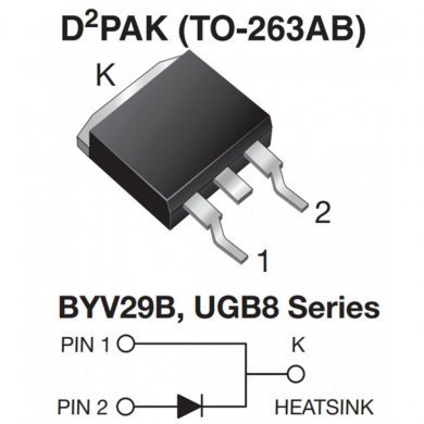 BYV29B 5x Diodo Retificador Ultra Fast 500V 9A BYV29B-600
