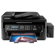 Multifuncional Epson Bulk-Ink L555 Impressora, Copiadora, Scanner e Fax, Wireless, 5760 x 1440 dpi, 33 ppm, US