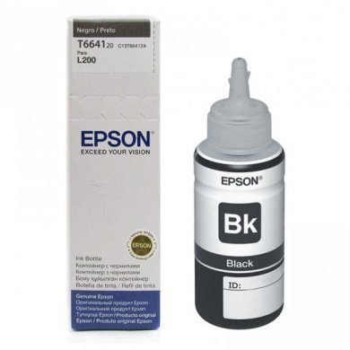 C13T66412A Refil de Tinta Epson T664120 Preto 70ml