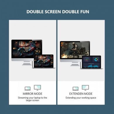 C313 Cabo HDMI x DisplayPort 4K CABLETIME 3 metros