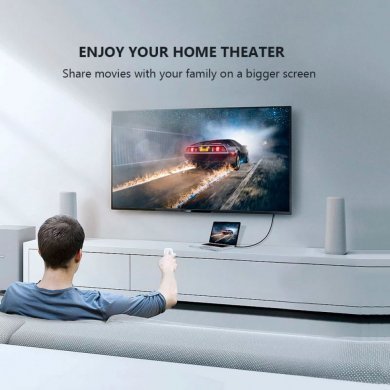 C313 Cabo HDMI x DisplayPort 4K CABLETIME 3 metros