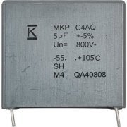 KEMET capacitor de partida 5uF 800V 105º AEC-Q200 DC Link Film Capacitor