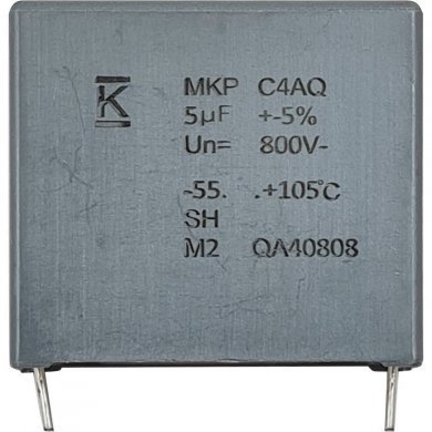 C4AQIBU4500A1YJ-2X 2x KEMET capacitor de partida 5uF 800V 105º AEC-Q200