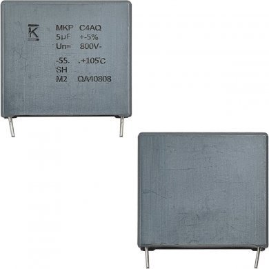 C4AQIBU4500A1YJ-2X 2x KEMET capacitor de partida 5uF 800V 105º AEC-Q200