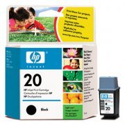 Cartucho de Tinta HP 20 Preto, 14 ml, Rendimento aprox. 228 de págs.