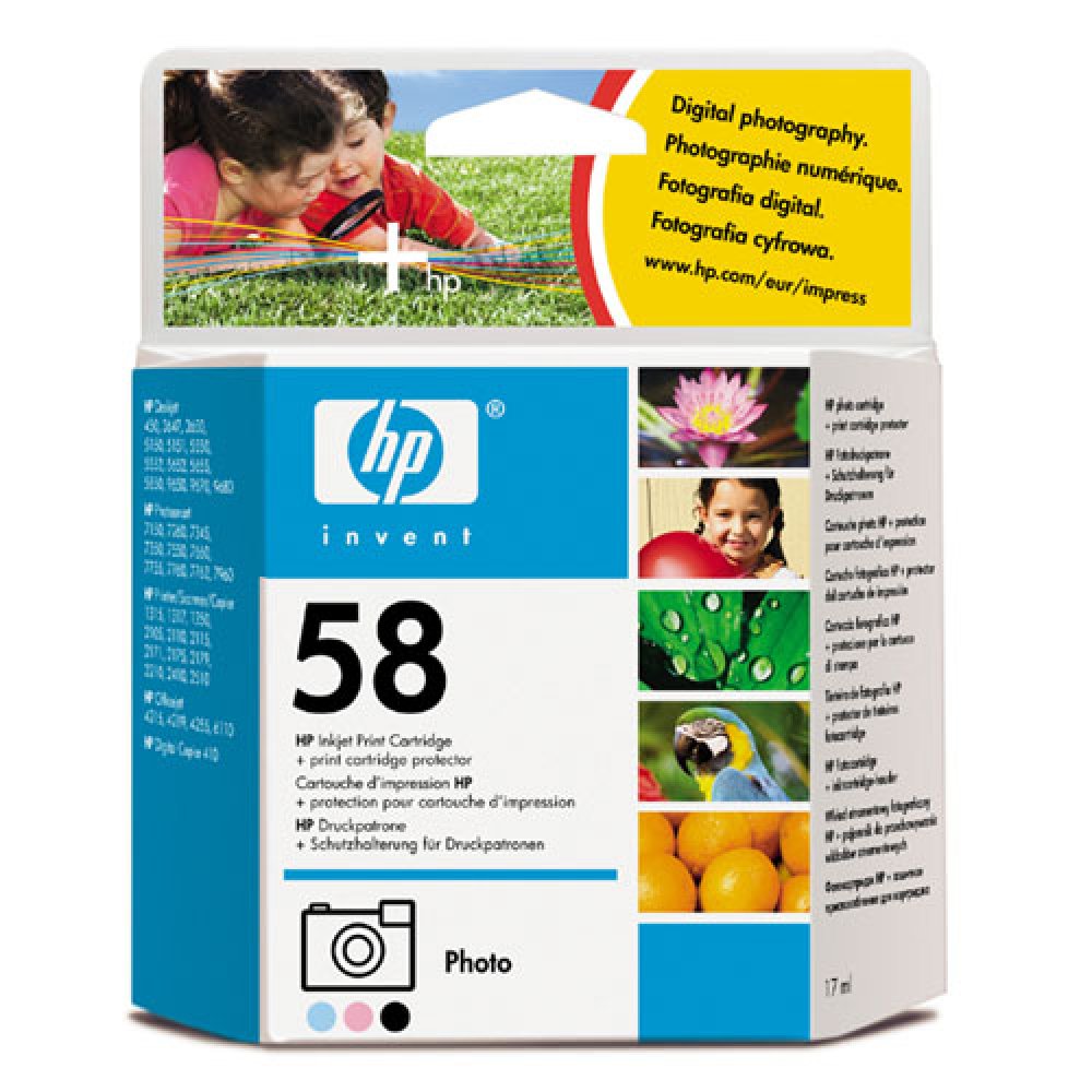 Cartucho de Tinta HP Fotográfico C6658A (58) Color 17