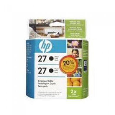 C9322FL Cartucho de Tinta HP C9322FL (2x 27) Preto 10ml cada - Pack com 2